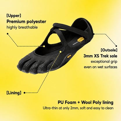 Classic FiveFingers Ballet Flats, Split Toe Design, Breathable Barefoot Comfort