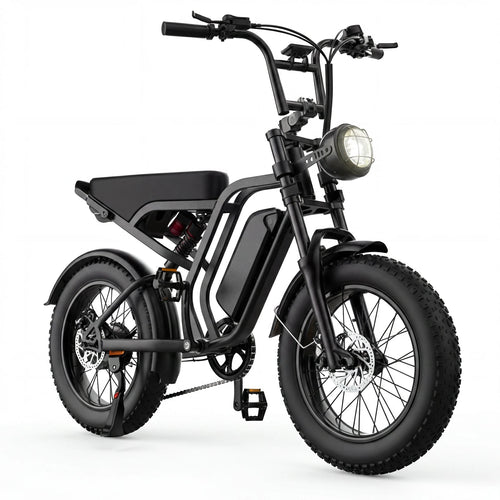 All-Terrain 1500W Peak Motor Electric Bike – 34 MPH Range 40-70 Miles
