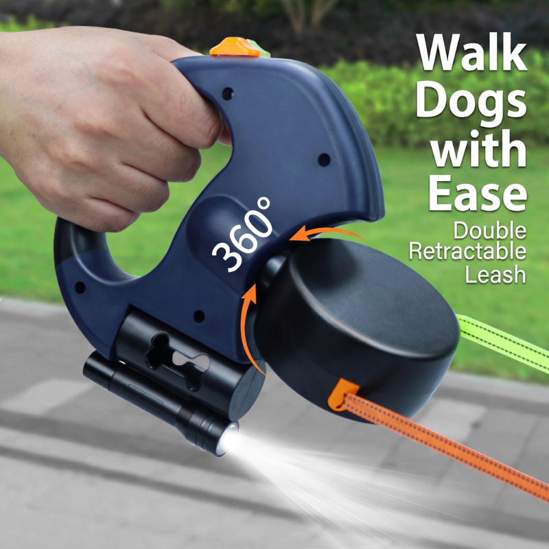 Double Retractable Leash